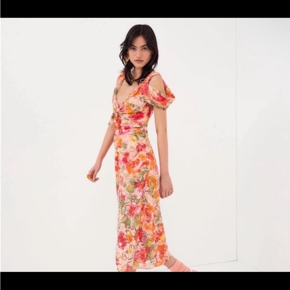 NWT For Love & Lemons Beth Midi Dress - Picture 5 of 7